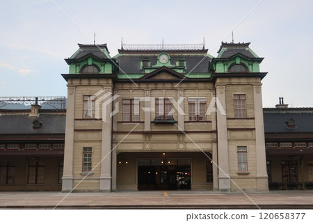 Retro staircase to the second floor at Mojiko Station 120658377