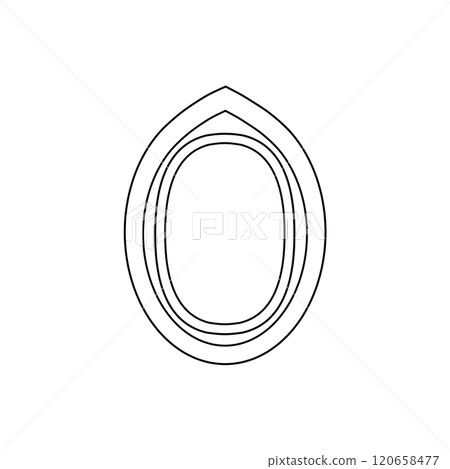 Structure of seeds such as Job's tears (line drawing, image) Structure of seeds such as Job's tears (line drawing, image) 120658477