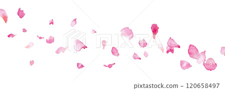 水彩。櫻花向量背景與水彩風格。櫻花的日式背景。梅花手繪向量圖。奢華日式風格 120658497