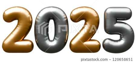 3D image_letter balloon_2025 3D image_letter balloon_2025 120658651