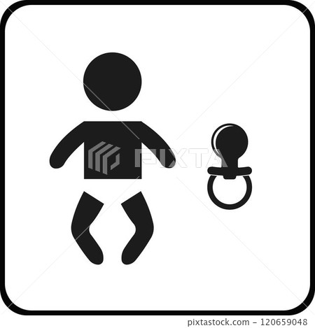 The icon of the recreation room for infants. The icon of the recreation room for infants. 120659048