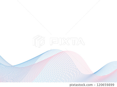Blue and pink curved design lines Simple frame material Blue and pink curved design lines Simple frame material 120659899