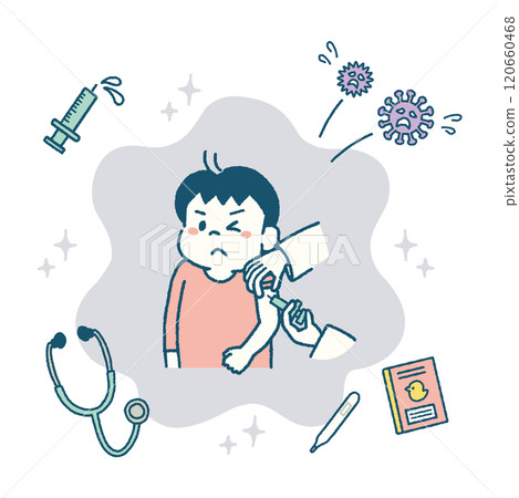 Child vaccination injection immunity illustration boy 120660468