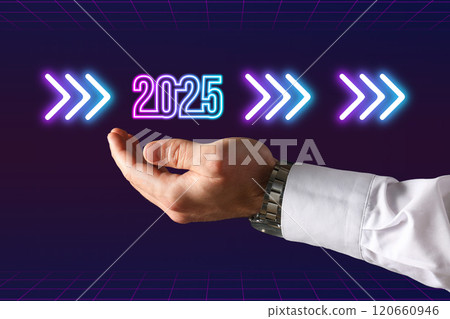 Goals 2025, the concept of planning and calculating the strategy for the next year. 120660946