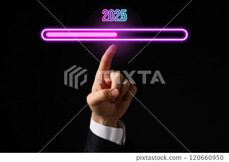 Goals 2025, the concept of planning and calculating the strategy for the next year. Goals 2025, the concept of planning and calculating the strategy for the next year. 120660950