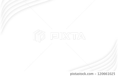 Abstract curved line frame material on white background 120661025