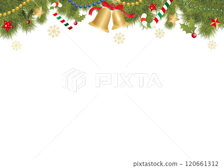 可愛飾品的聖誕插畫素材 120661312