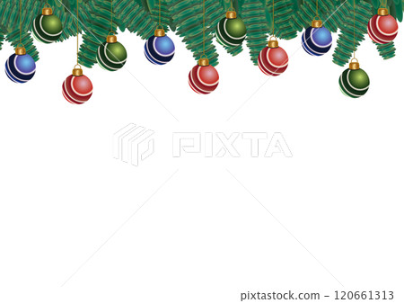 Cute ornament Christmas illustration material 120661313