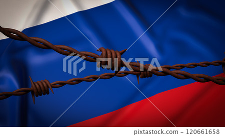 The Russia flag for national or Background concept 3d rendering. The Russia flag for national or Background concept 3d rendering. 120661658