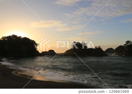 Sunset over the sea Sunset over the sea 120661989