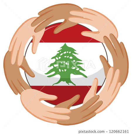 Unity and Diversity Around Lebanon Flag Unity and Diversity Around Lebanon Flag 120662161