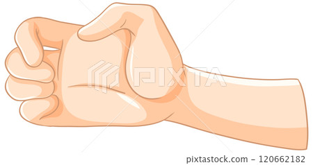 Hand Holding Gesture Illustration 120662182