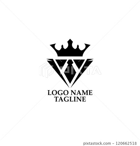 abstract luxury tuxedo logo design vector 120662518