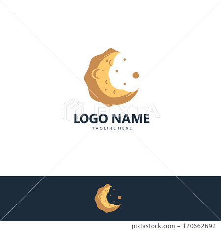moon cookies  logo design vector 120662692