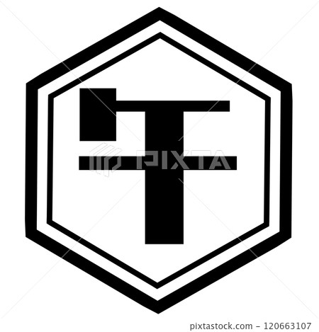 Black hexagon horse 120663107