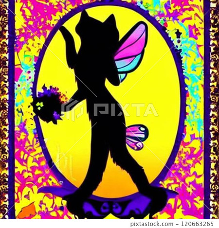 Flower Garden and Silhouette Romance Flower Garden and Silhouette Romance 120663265