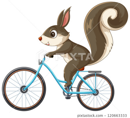 Squirrel Riding a Bicycle Adventure Squirrel Riding a Bicycle Adventure 120663333
