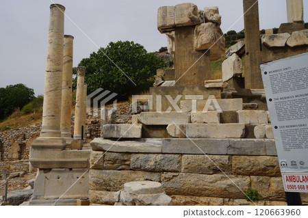 Ruins of Ephesus near Izmir, Turkey 120663960