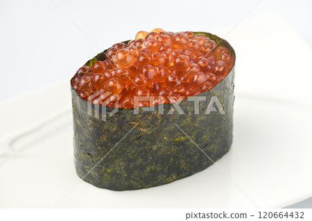 Ikura sushi or salmon roe sushi Ikura sushi or salmon roe sushi 120664432