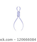 Vector illustrations depicting small rings for jewelry, medical equipment on a white background 120666084