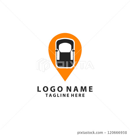 car location logo design vector 120666938