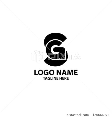 initial letter SG logo design vector 120666972