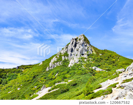 夏季攀登烏帽山、南澤山（前烏帽岳～烏帽子山山頂） 120667582
