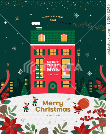 Christmas illustration. Web-Banner. POP-UP 120668249
