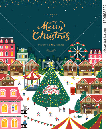 Christmas illustration. Web-Banner. POP-UP 120668252
