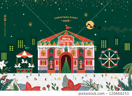 Christmas illustration. Web-Banner. POP-UP 120668253