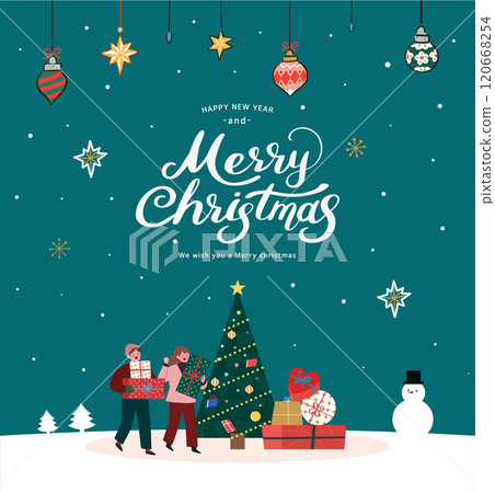 Christmas illustration. Web-Banner. POP-UP Christmas illustration. Web-Banner. POP-UP 120668254