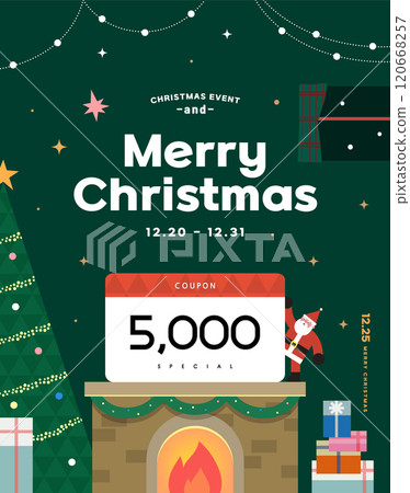Christmas illustration. Web-Banner. POP-UP 120668257
