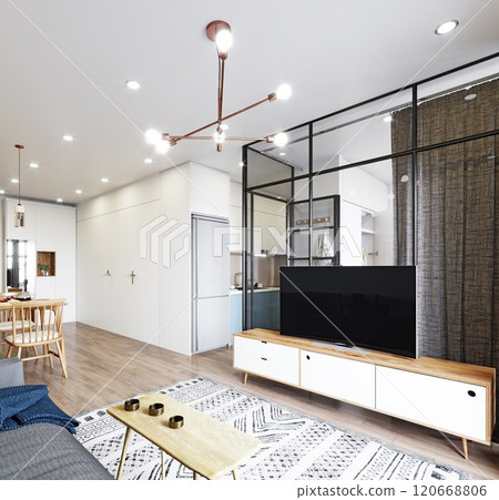 modern living interior design. modern living interior design. 120668806