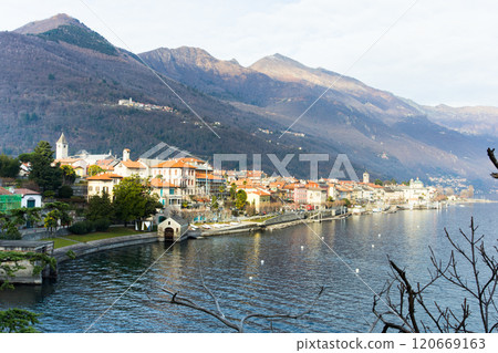 View of kotor bay country View of kotor bay country 120669163