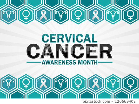 Cervical Cancer Awareness Month Modern Vector illustration Cervical Cancer Awareness Month Modern Vector illustration 120669402