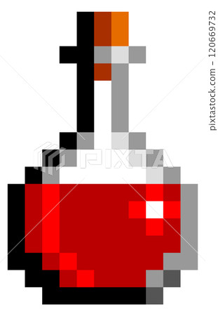 A red bottle with a cork stopper A red bottle with a cork stopper 120669732