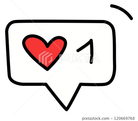 A heart with the number 1 in the middle A heart with the number 1 in the middle 120669768