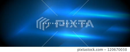 Vibrant blue and black flows create an abstract background filled with movement and energy, perfect for digital design or artistic projects. 120670038