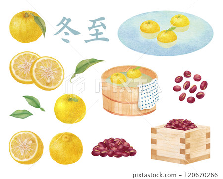 水彩畫冬至影像的光柵插圖 水彩畫冬至影像的光柵插圖 120670266