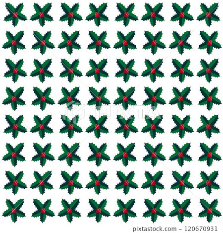 Holly Wallpaper Illustration Holly Wallpaper Illustration 120670931