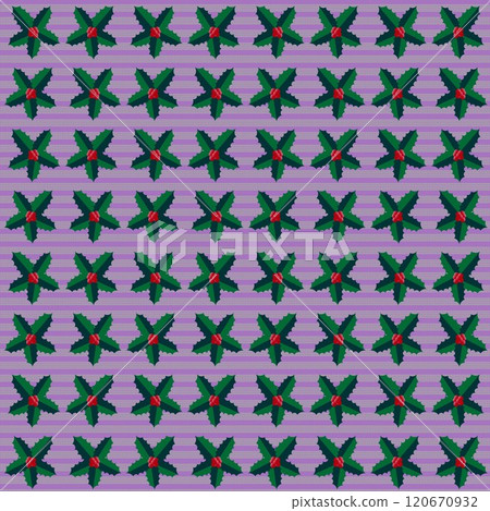 Holly Wallpaper Illustration Holly Wallpaper Illustration 120670932