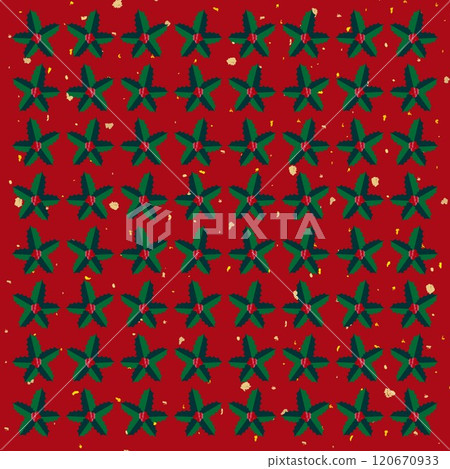 Holly Wallpaper Illustration Holly Wallpaper Illustration 120670933