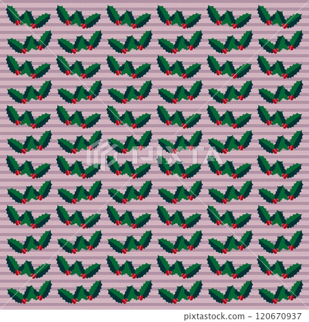 Holly Wallpaper Illustration Holly Wallpaper Illustration 120670937