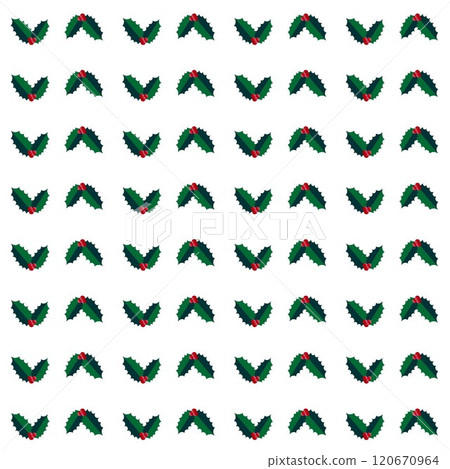 Holly Wallpaper Illustration Holly Wallpaper Illustration 120670964