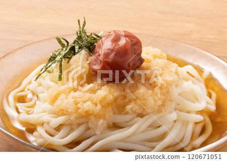 Kishu Nanko Plums, Chilled Plum and Grated Daikon Udon 120671051