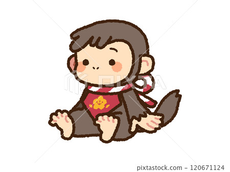 生肖猴年的插圖 120671124