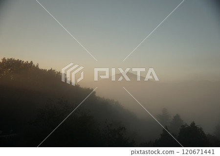 Mount Buko seen from Mount Minoyama 120671441