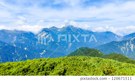 夏季攀登江帽山、南澤山(從南澤山頂眺望立山) 夏季攀登江帽山、南澤山(從南澤山頂眺望立山) 120671511