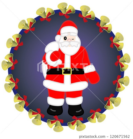 Santa Claus emblem illustration 120671562
