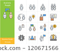 Icons Set Business People icon colorful icons set, Vector and Illustration 120671566